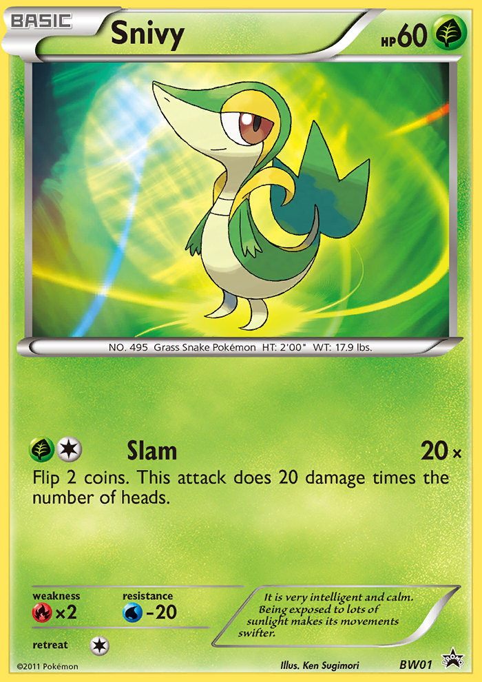 Snivy (BW01) [Black & White: Black Star Promos] | Good Games Cannington