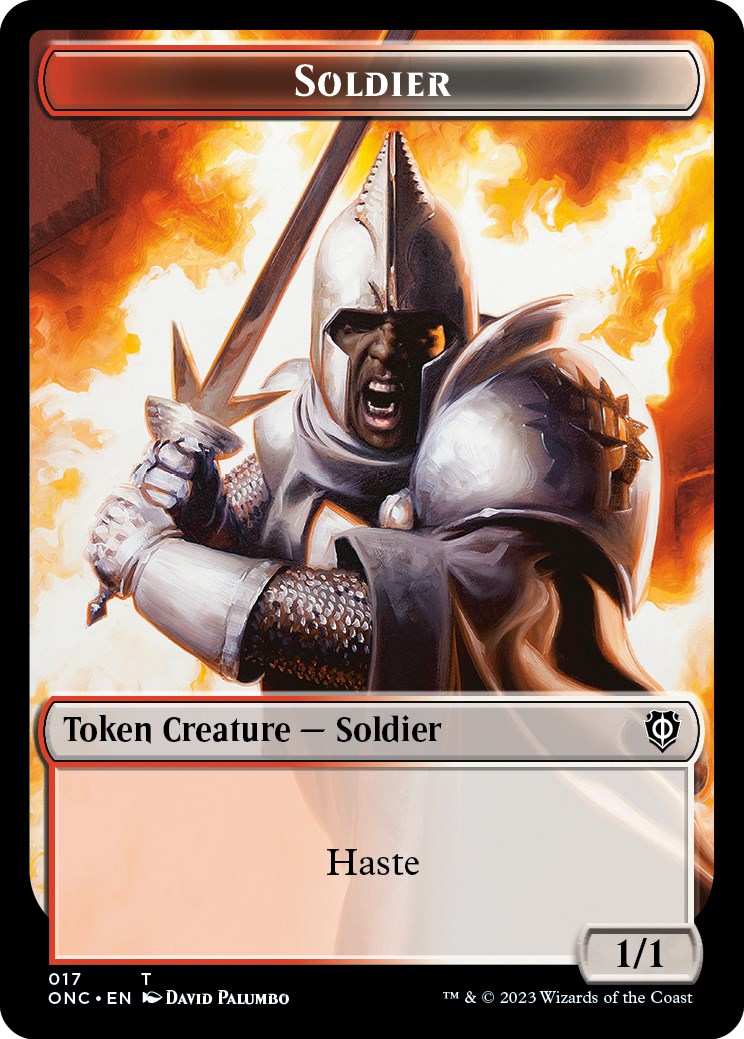 Soldier (017) // Eldrazi Double-Sided Token [Phyrexia: All Will Be One Commander Tokens] | Good Games Cannington