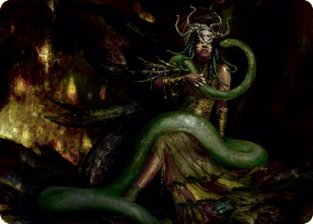 Saryth, the Viper's Fang Art Card [Innistrad: Midnight Hunt Art Series] | Good Games Cannington
