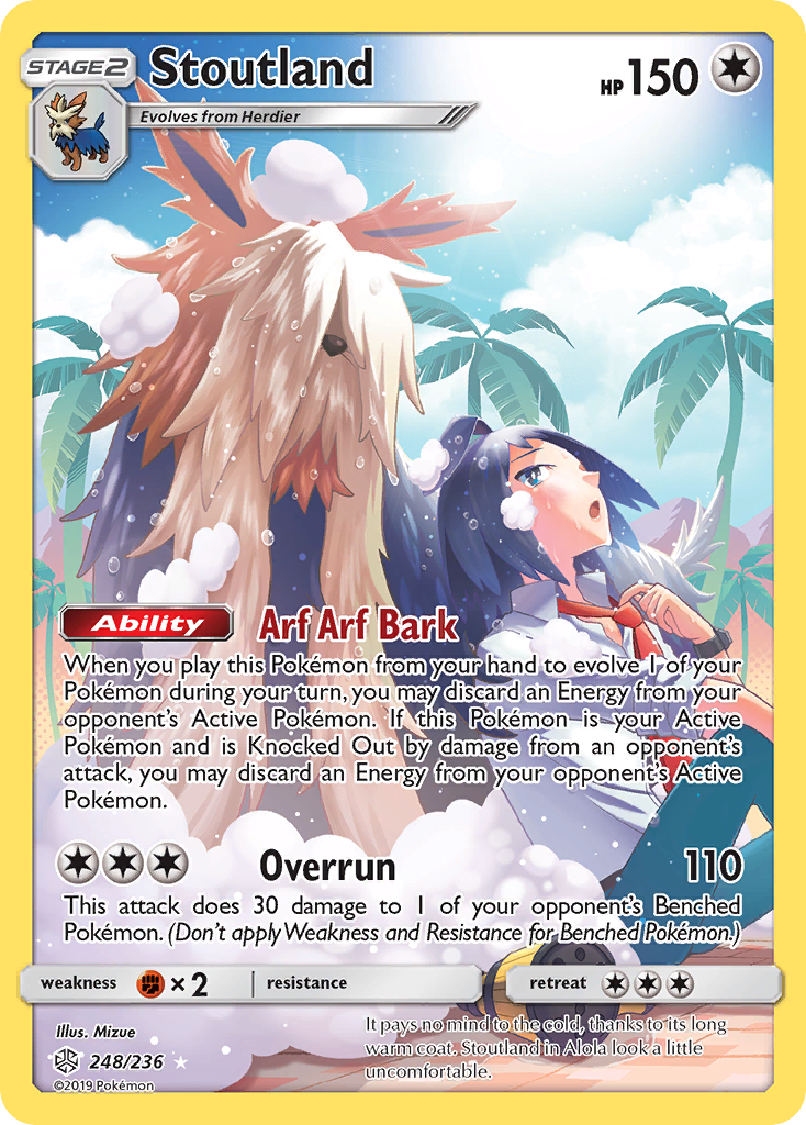 Stoutland (248/236) [Sun & Moon: Cosmic Eclipse] | Good Games Cannington