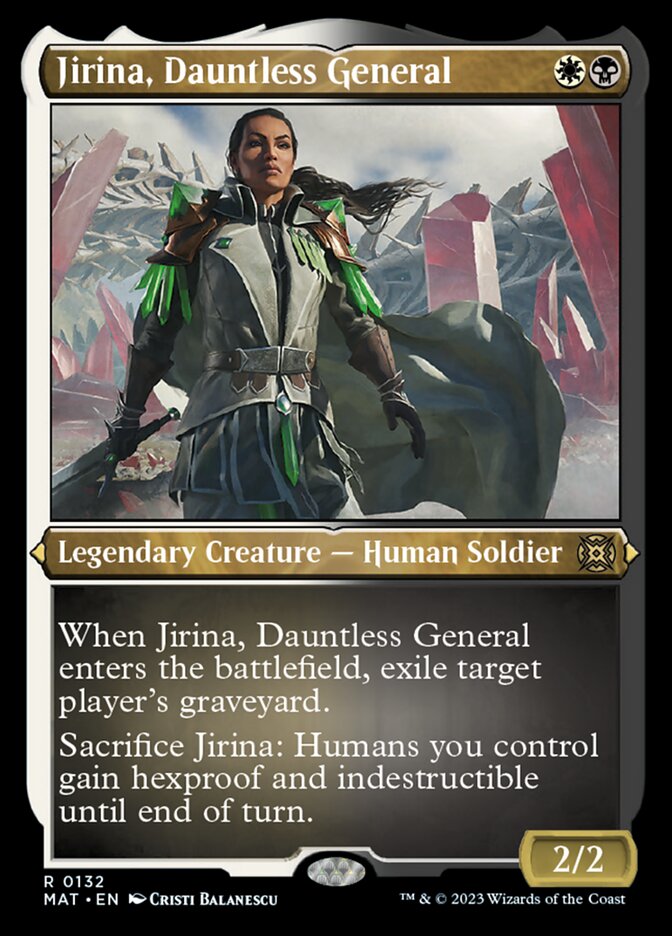 Jirina, Dauntless General (Foil Etched) [March of the Machine: The Aftermath] | Good Games Cannington