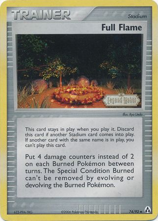 Full Flame (74/92) (Stamped) [EX: Legend Maker] | Good Games Cannington