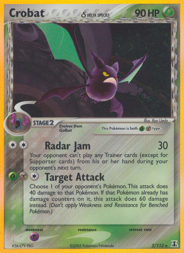 Crobat (2/113) (Delta Species) [EX: Delta Species] | Good Games Cannington