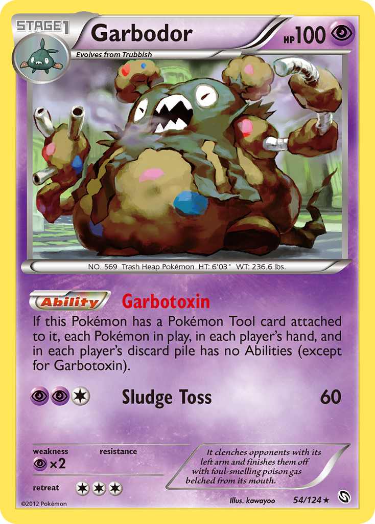 Garbodor (54/124) [Black & White: Dragons Exalted] | Good Games Cannington