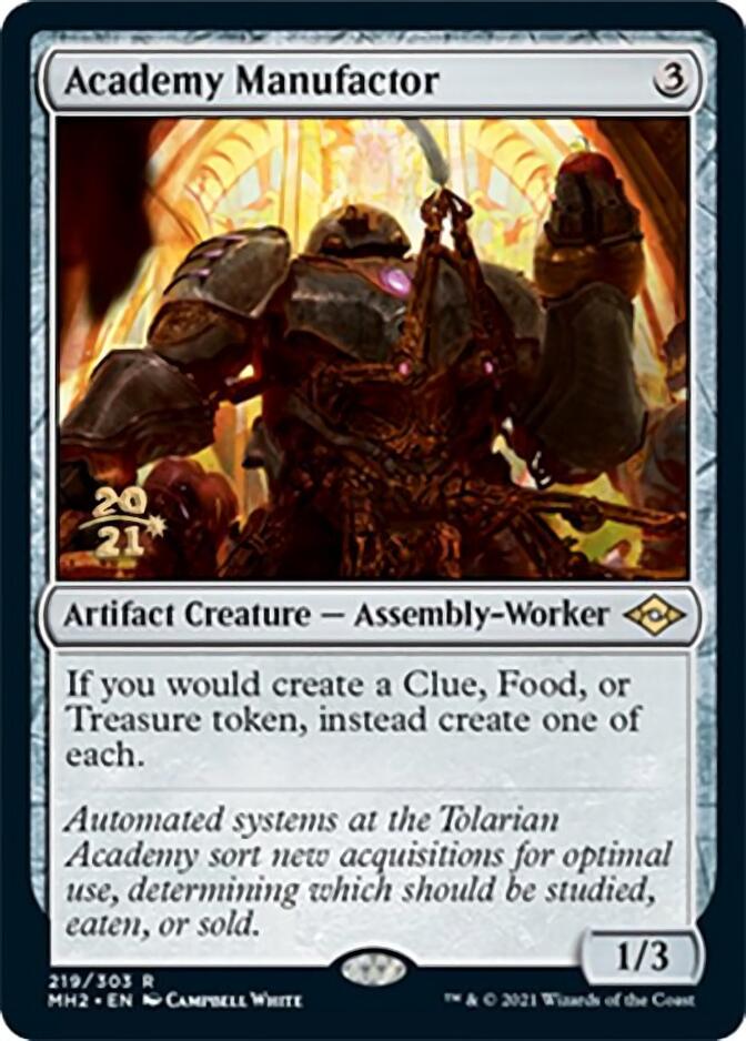 Academy Manufactor [Modern Horizons 2 Prerelease Promos] | Good Games Cannington