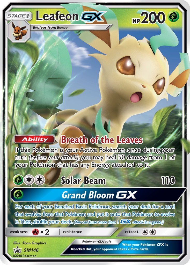 Leafeon GX (SM146) [Sun & Moon: Black Star Promos] | Good Games Cannington