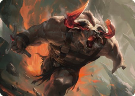 Furious Bellow Art Card [Dominaria United Art Series] | Good Games Cannington