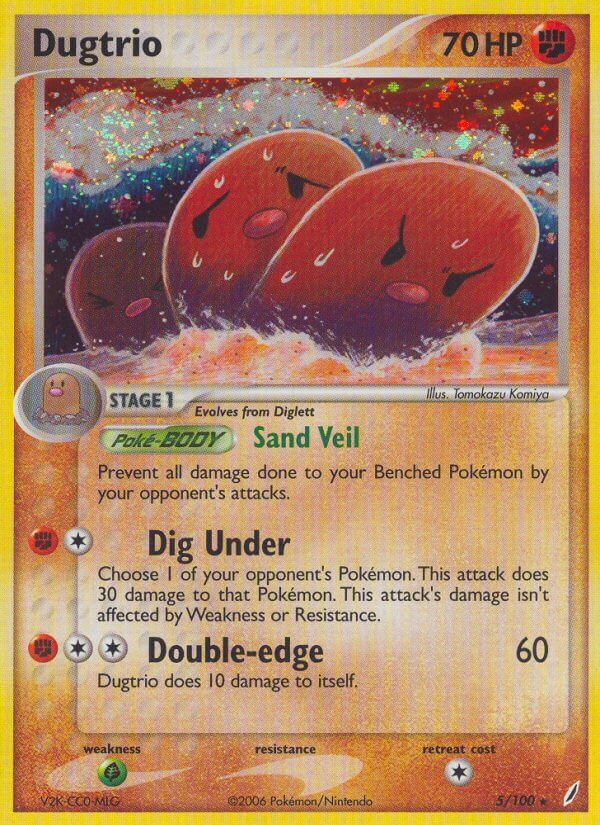 Dugtrio (5/100) (Theme Deck Exclusive) [EX: Crystal Guardians] | Good Games Cannington