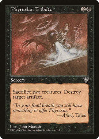 Phyrexian Tribute [Mirage] | Good Games Cannington