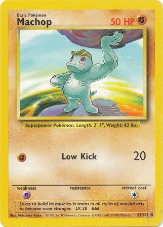 Machop (52/102) [Base Set Unlimited] | Good Games Cannington