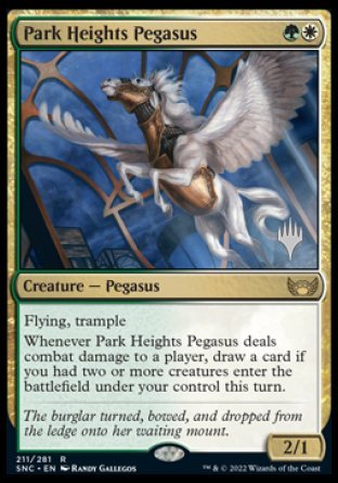 Park Heights Pegasus (Promo Pack) [Streets of New Capenna Promos] | Good Games Cannington