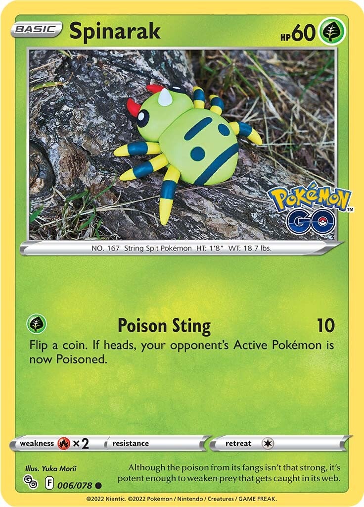 Spinarak (006/078) [Pokémon GO] | Good Games Cannington