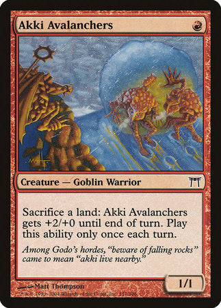 Akki Avalanchers [Champions of Kamigawa] | Good Games Cannington