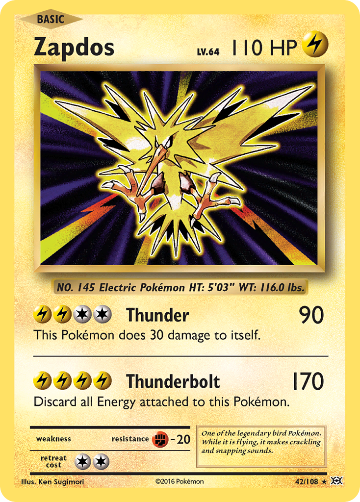 Zapdos (42/108) [XY: Evolutions] | Good Games Cannington