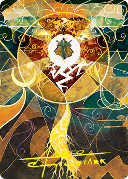 Lightning Bolt Art Card (Gold-Stamped Signature) [Strixhaven: School of Mages Art Series] | Good Games Cannington