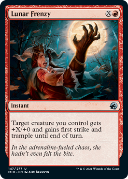 Lunar Frenzy [Innistrad: Midnight Hunt] | Good Games Cannington