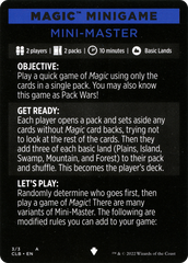 Mini-Master (Magic Minigame) [Commander Legends: Battle for Baldur's Gate Minigame] | Good Games Cannington