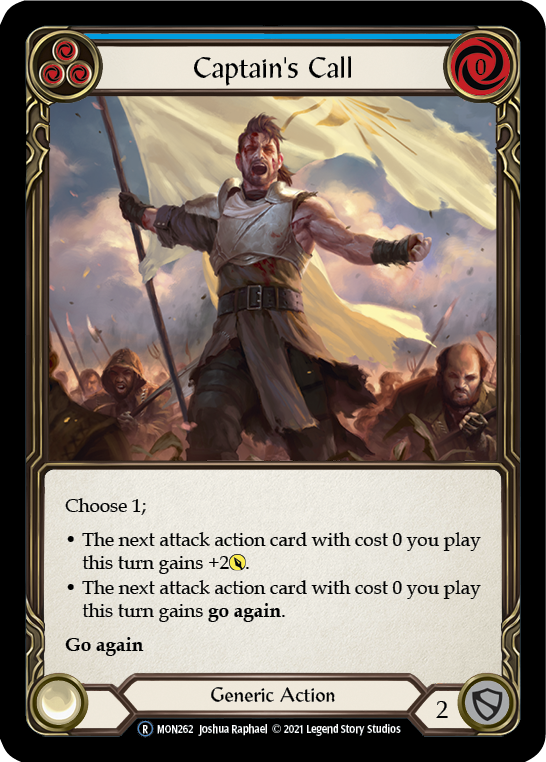 Captain's Call (Blue) [U-MON262] Unlimited Normal | Good Games Cannington