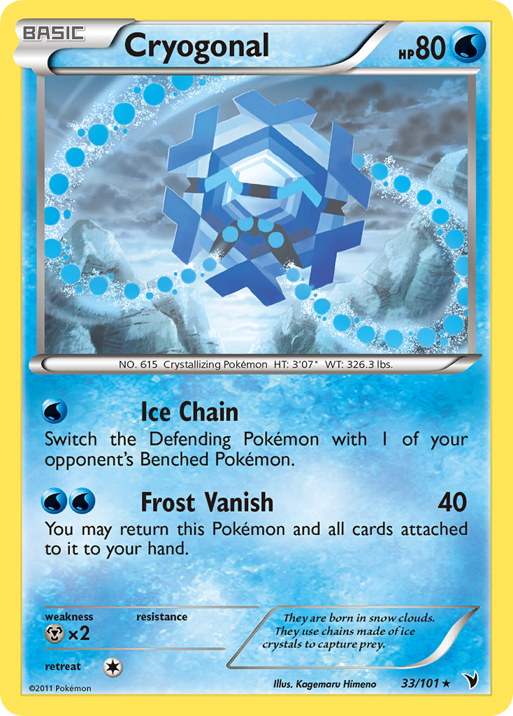 Cryogonal (33/101) [Black & White: Noble Victories] | Good Games Cannington