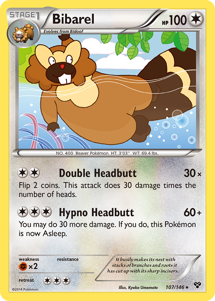 Bibarel (107/146) [XY: Base Set] | Good Games Cannington