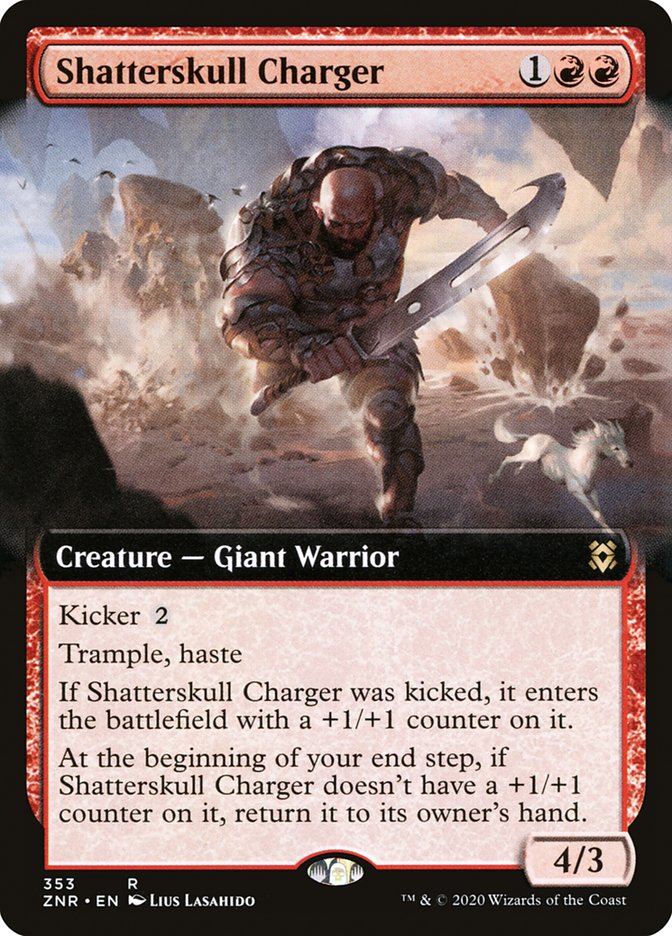Shatterskull Charger (Extended Art) [Zendikar Rising] | Good Games Cannington