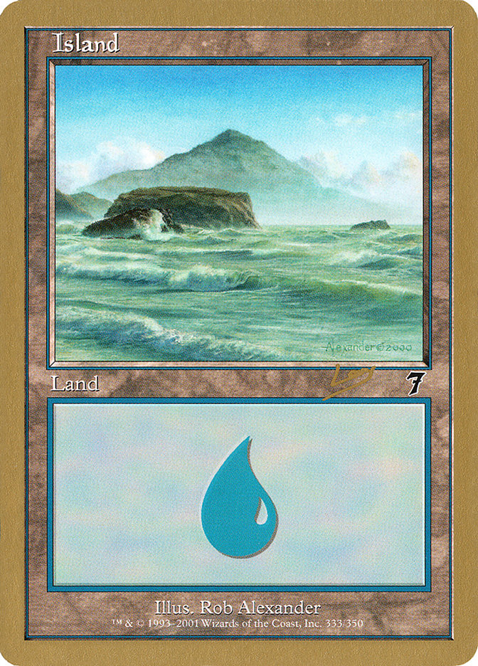 Island (333) (Raphael Levy) [World Championship Decks 2002] | Good Games Cannington