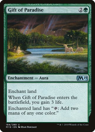 Gift of Paradise [Core Set 2019] | Good Games Cannington