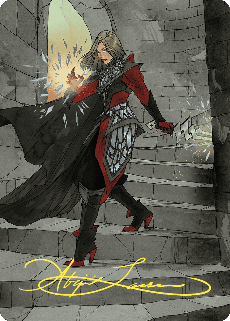Rowan, Scion of War Art Card (59/81) (Gold-Stamped Signature) [Wilds of Eldraine Art Series] | Good Games Cannington