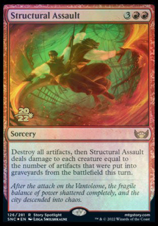 Structural Assault [Streets of New Capenna Prerelease Promos] | Good Games Cannington
