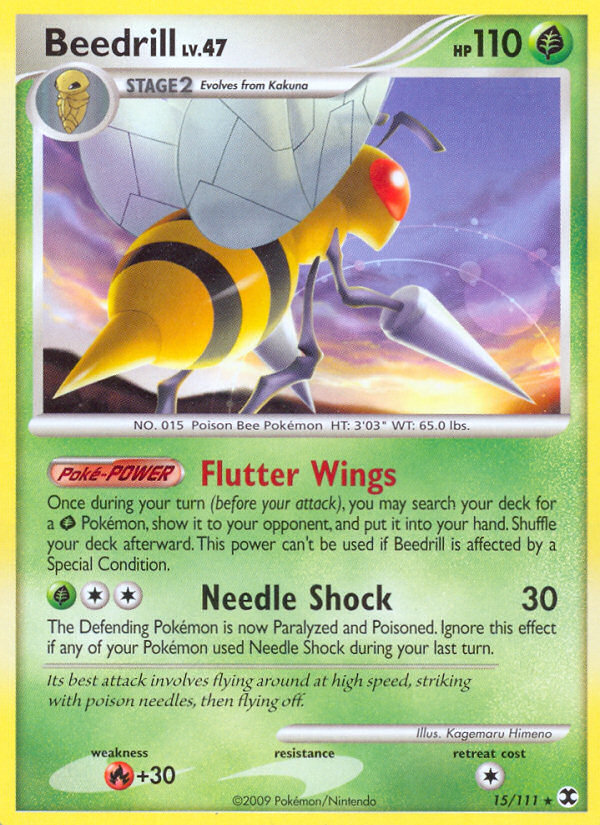 Beedrill (15/111) [Platinum: Rising Rivals] | Good Games Cannington