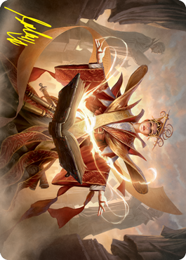 Augusta, Dean of Order Art Card (Gold-Stamped Signature) [Strixhaven: School of Mages Art Series] | Good Games Cannington