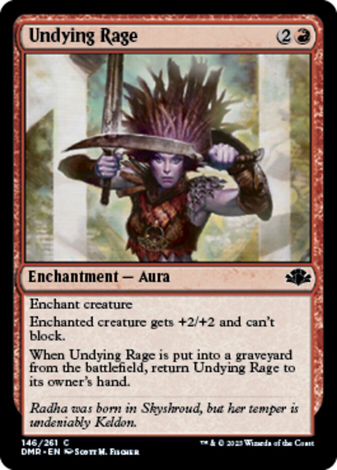 Undying Rage [Dominaria Remastered] | Good Games Cannington