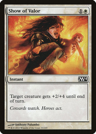Show of Valor [Magic 2014] | Good Games Cannington