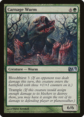 Carnage Wurm [Magic 2012] | Good Games Cannington
