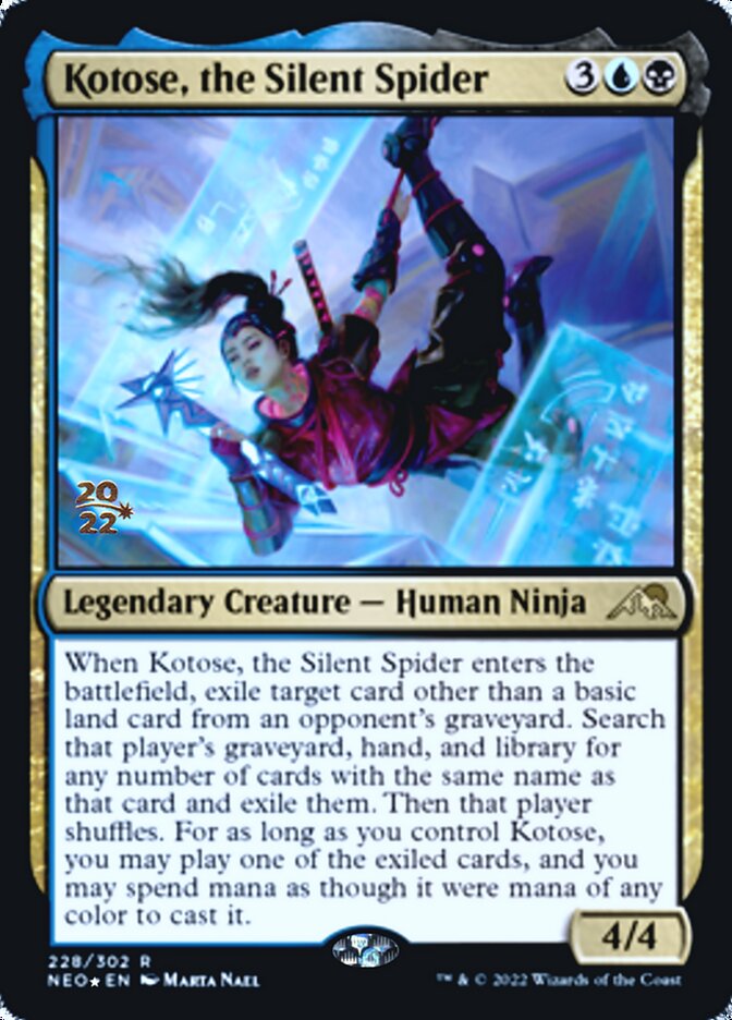Kotose, the Silent Spider [Kamigawa: Neon Dynasty Prerelease Promos] | Good Games Cannington