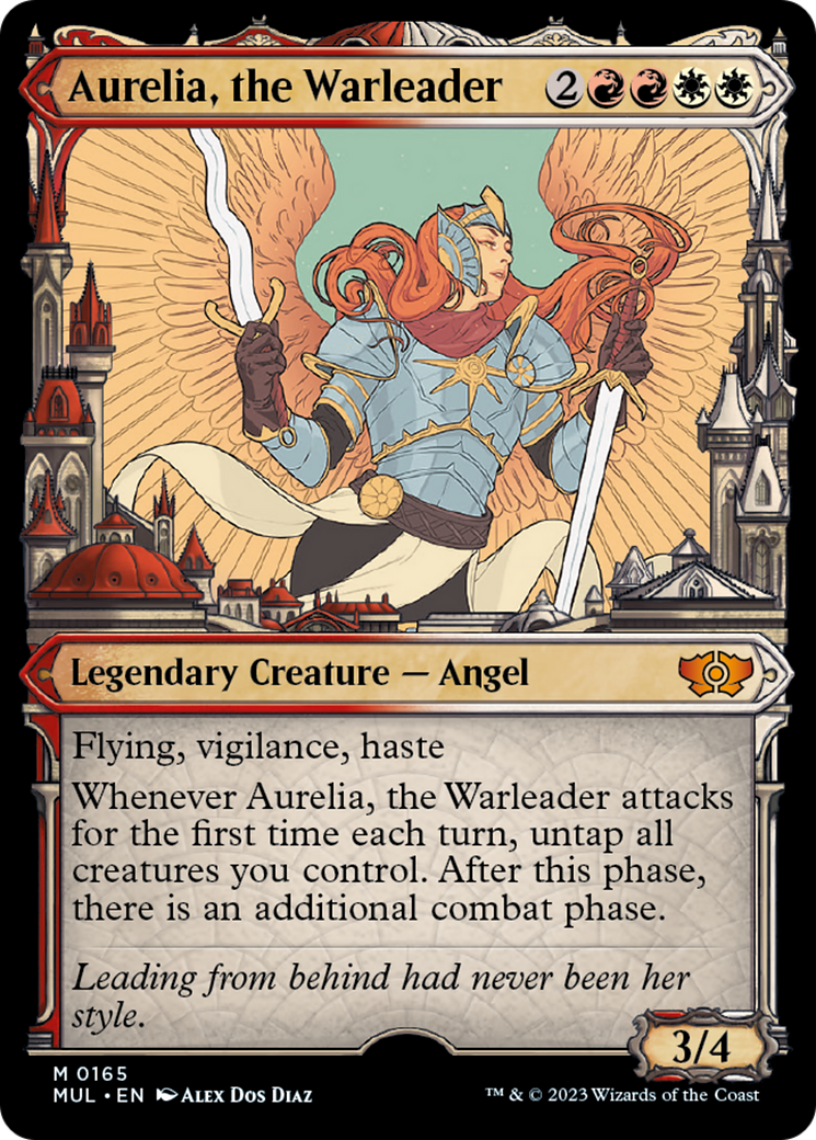 Aurelia, the Warleader (Halo Foil) [Multiverse Legends] | Good Games Cannington