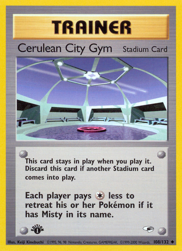 Cerulean City Gym (108/132) [Gym Heroes 1st Edition] | Good Games Cannington