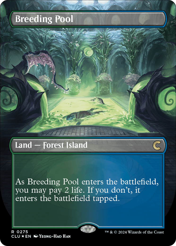 Breeding Pool (Borderless) [Ravnica: Clue Edition] | Good Games Cannington