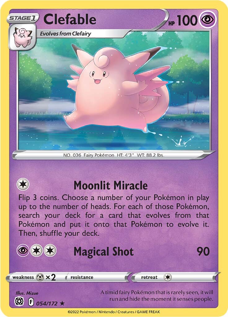 Clefable (054/172) [Sword & Shield: Brilliant Stars] | Good Games Cannington