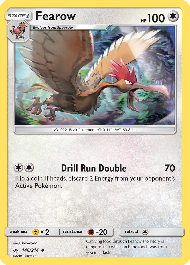 Fearow (146/214) [Sun & Moon: Unbroken Bonds] | Good Games Cannington