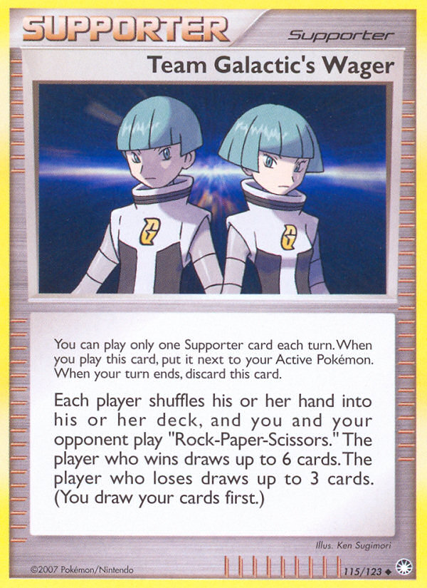 Team Galactic's Wager (115/123) [Diamond & Pearl: Mysterious Treasures] | Good Games Cannington