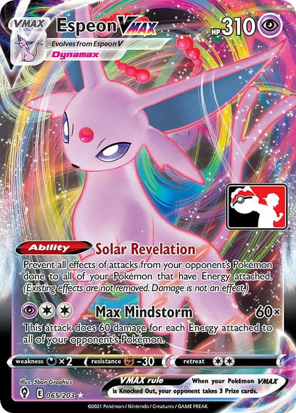 Espeon VMAX (065/203) [Prize Pack Series One] | Good Games Cannington