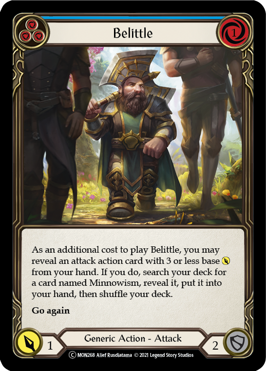 Belittle (Blue) [U-MON268-RF] Unlimited Rainbow Foil | Good Games Cannington