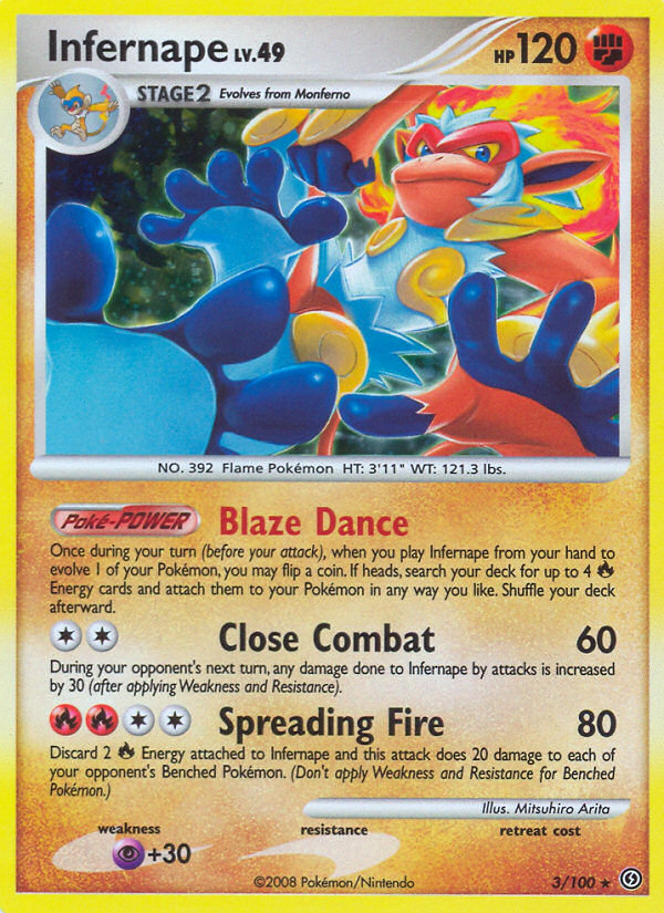 Infernape (3/100) [Diamond & Pearl: Stormfront] | Good Games Cannington