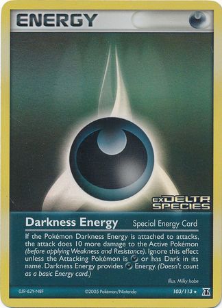 Darkness Energy (103/113) (Stamped) [EX: Delta Species] | Good Games Cannington