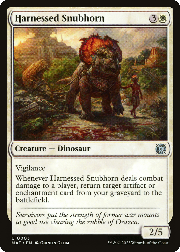 Harnessed Snubhorn [March of the Machine: The Aftermath] | Good Games Cannington
