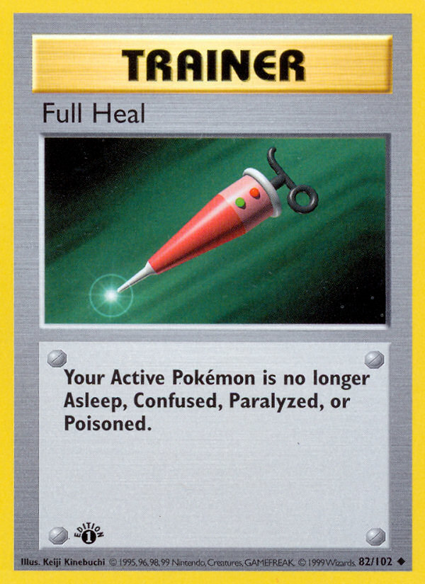 Full Heal (82/102) (Shadowless) [Base Set 1st Edition] | Good Games Cannington