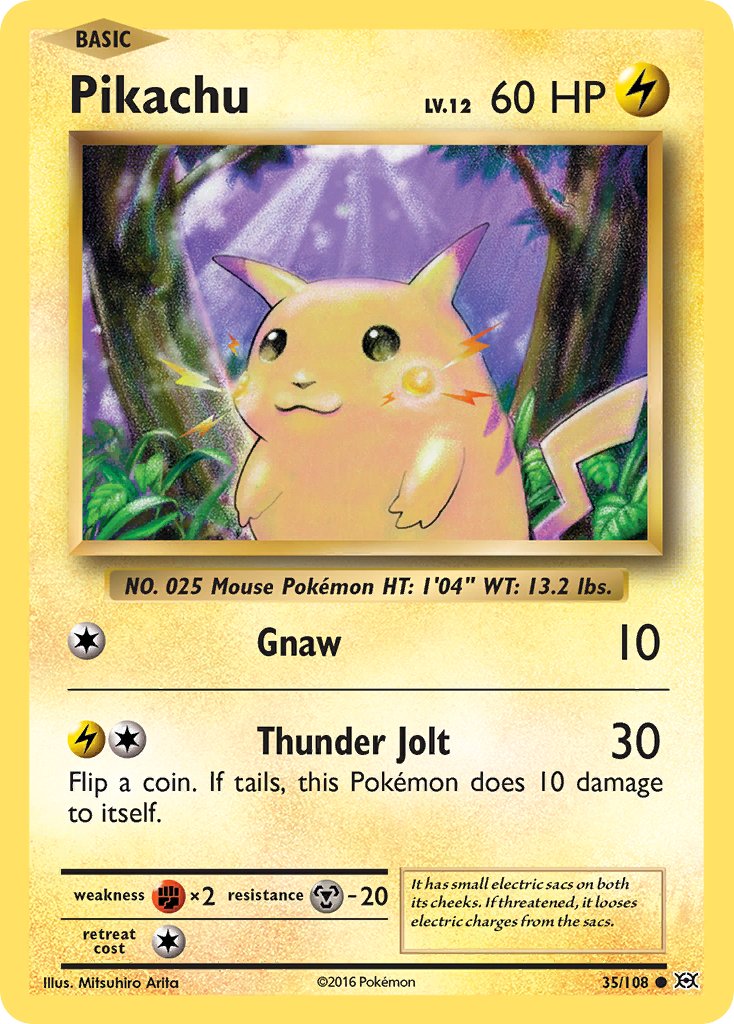 Pikachu (35/108) (Theme Deck Exclusive) [XY: Evolutions] | Good Games Cannington