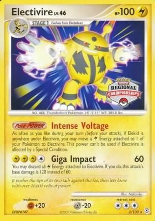 Electivire (3/130) (Regional Championship Promo) [Diamond & Pearl: Base Set] | Good Games Cannington