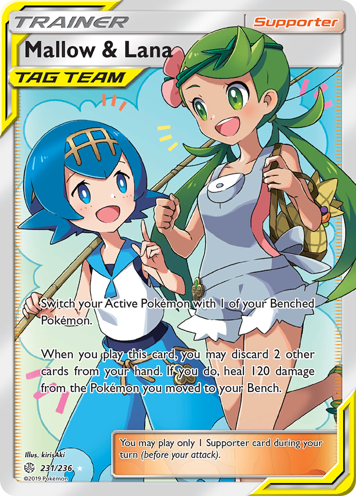 Mallow & Lana (231/236) [Sun & Moon: Cosmic Eclipse] | Good Games Cannington